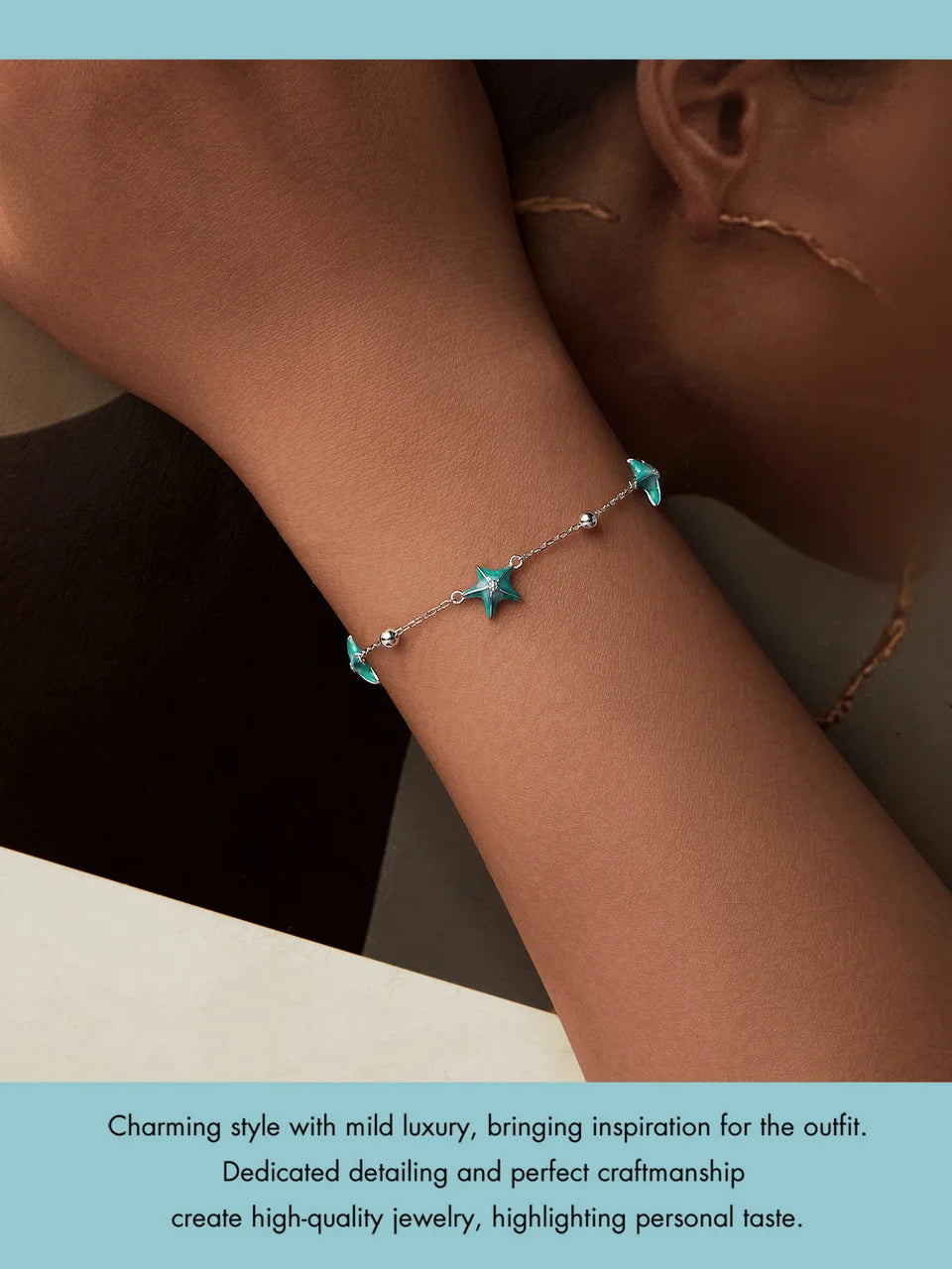 Starfish Bracelet in 925 Silver