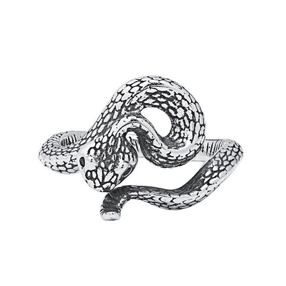 Anello Serpente in Argento Antico 925 - EkoWorld Jewels Anello